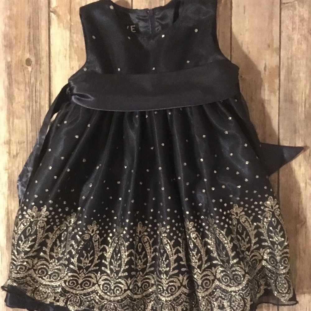 Beautiful sparkly blue toddler dress 2T